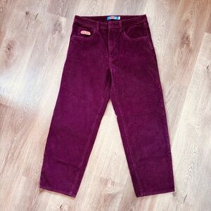 Empyre Burgundy Wide Leg Corduroy Pants